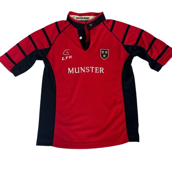 Y2K Munster Rugby Shirt Jersey Red Live for Rugby - Picture 1 of 4